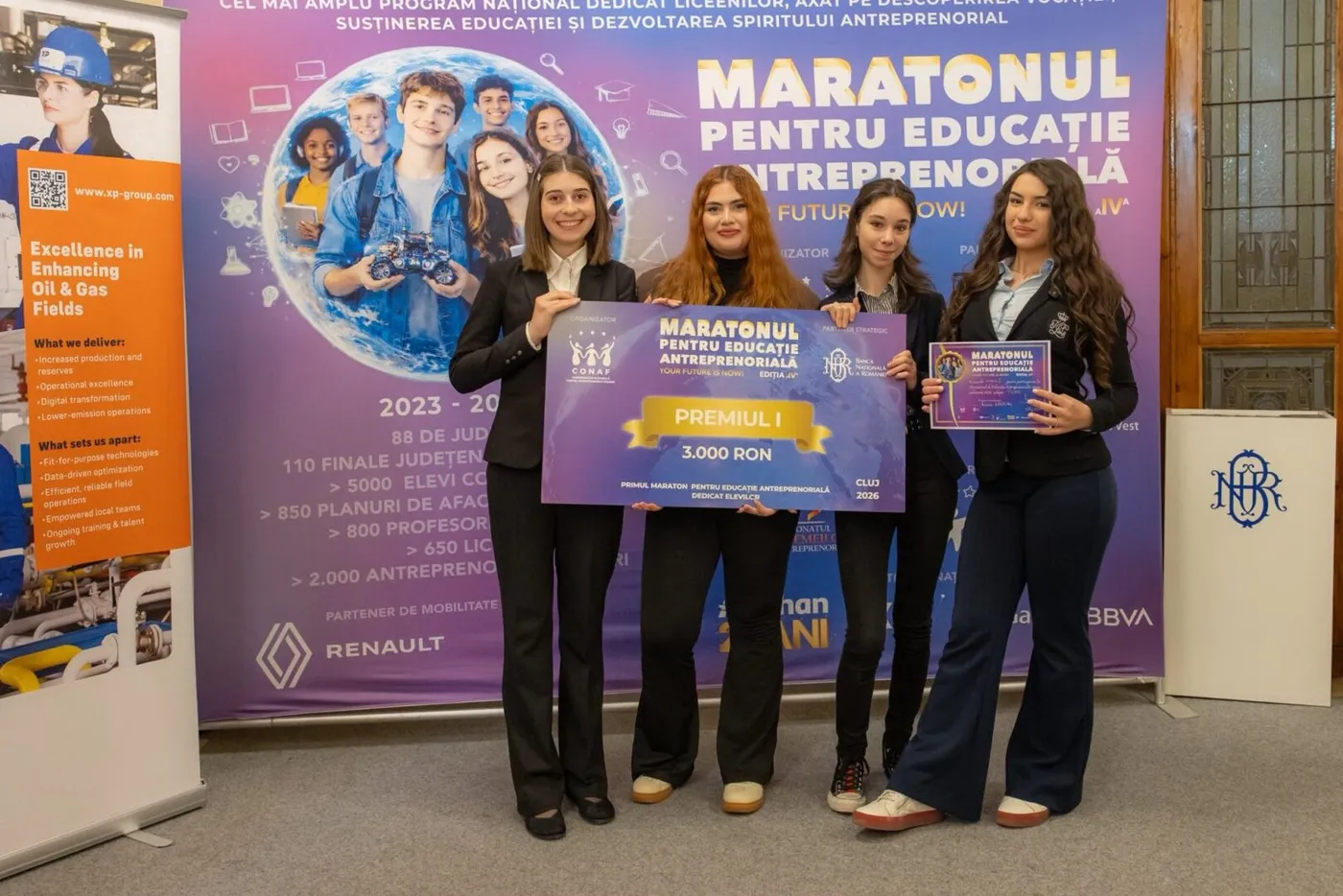 Maratonul pentru Educație Antreprenorială, semifinala Cluj 2026, la sediul BNR Cluj-Napoca
